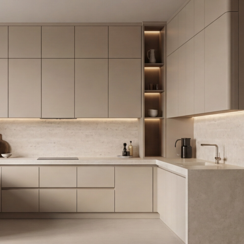 Прямая кухня «Сканди Уайт 2.4»