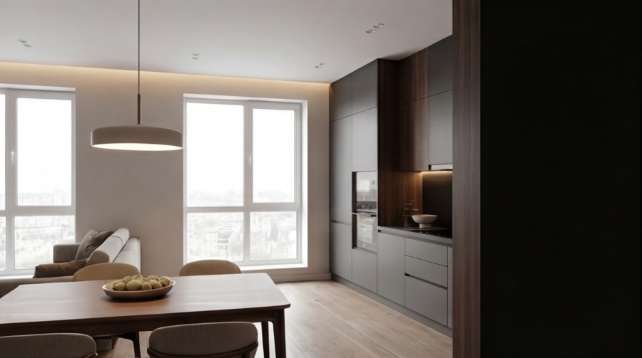 Угловая кухня «Графит Корнер 3.4»