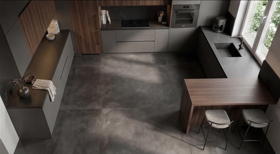 П-образная кухня «Графит U 3.6»